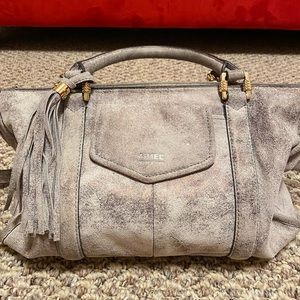 Silver/Gunmetal Leather Bag Aimee Kestenberg